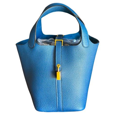 hermes picotin 18 gold hardware|Hermes picotin 18 deep blue.